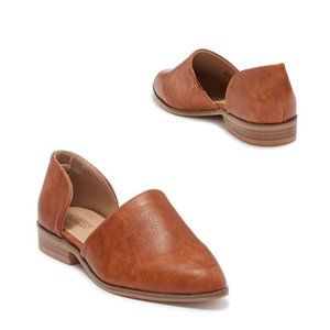 Catherine Malandrino Alaney d'Orsay Cognac Mules